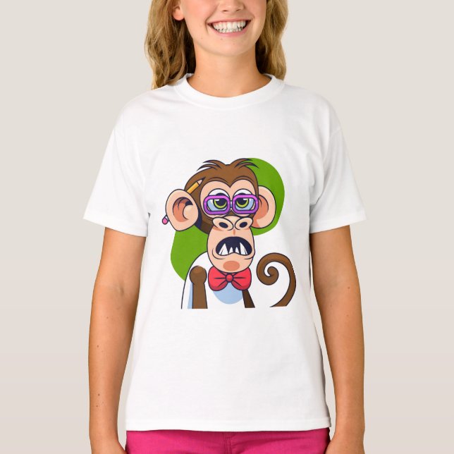 Funny Arg Monkey T Shirt (Framsida)