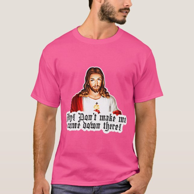 Funny Arg Pappa Jesus Meme Digital Art T Shirt (Framsida)