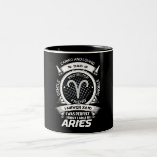 Funny Aries Zodiac Sign Two-Tone Coffee Mugg
