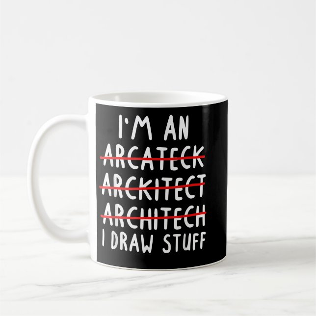 Funny Arkitect Art Manar Women Future Architecture Kaffemugg (Vänster)
