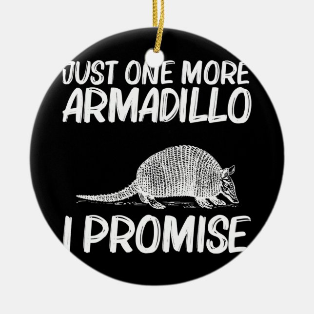 Funny Armadillo Gift Manar Women Armadillo Cute Julgransprydnad Keramik (Framsidan)