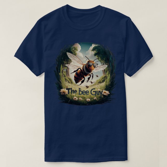 Funny Art För manar Pappa Bee Hive Honungsbiodling T Shirt (Design framsida)