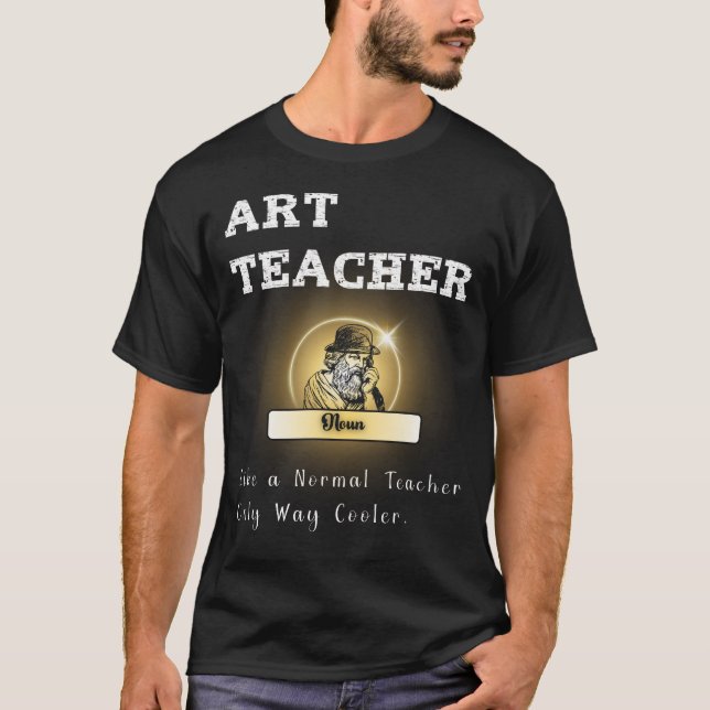 Funny Art Teacher Design Appreciation and Art Supp T Shirt (Framsida)