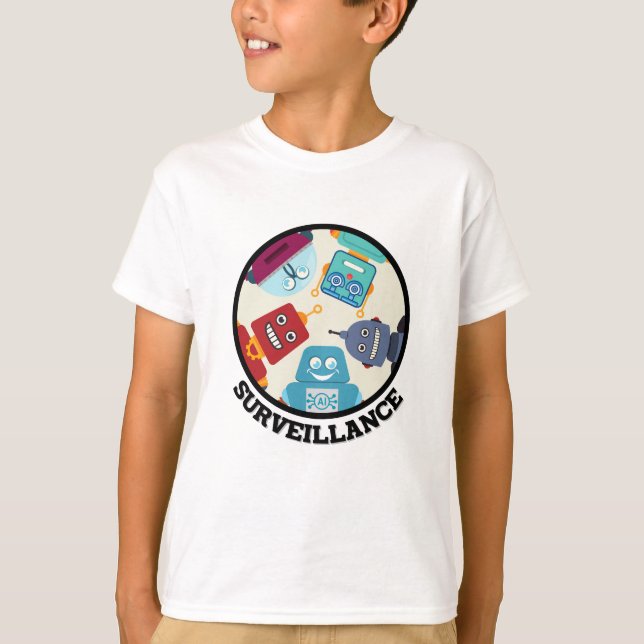 Funny artificiell underrättelsetjänst-övervaknings t shirt (Framsida)
