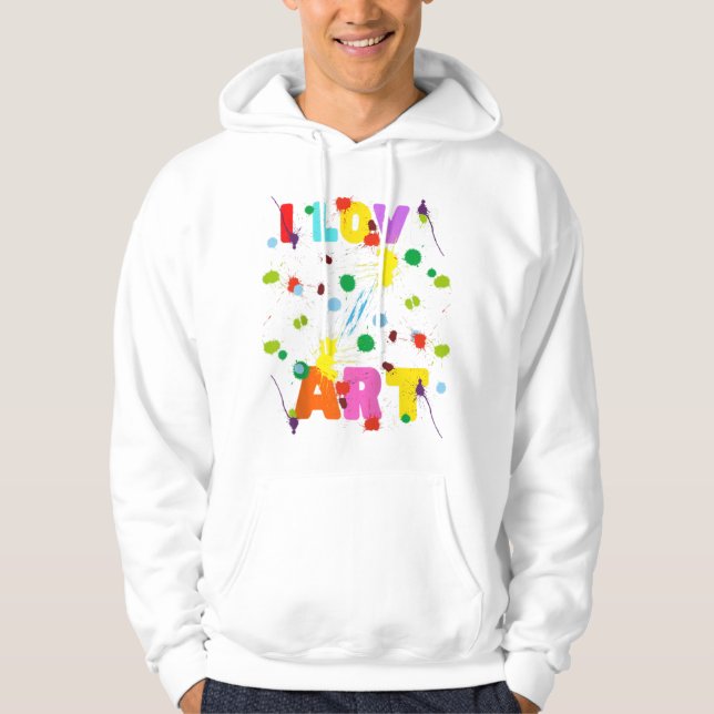 Funny Artist Art Teacher Raglan Hoodie (Framsida)