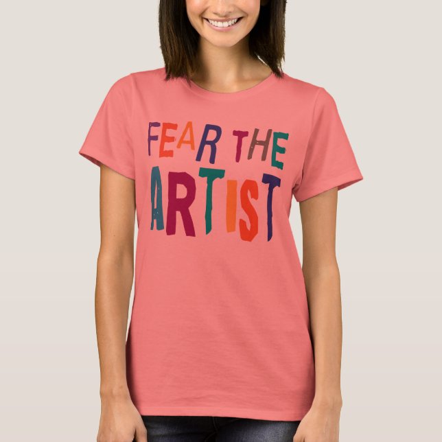 Funny Artist T Shirt (Framsida)