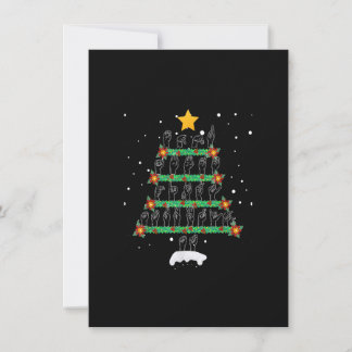 Funny ASL Christmas Tree Sign Language Xmas Deaf P Inbjudningar