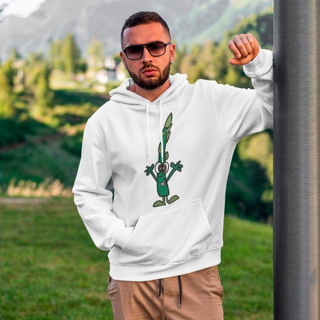 Funny Asparagus Mens Hoodie (Skapare uppladdad)