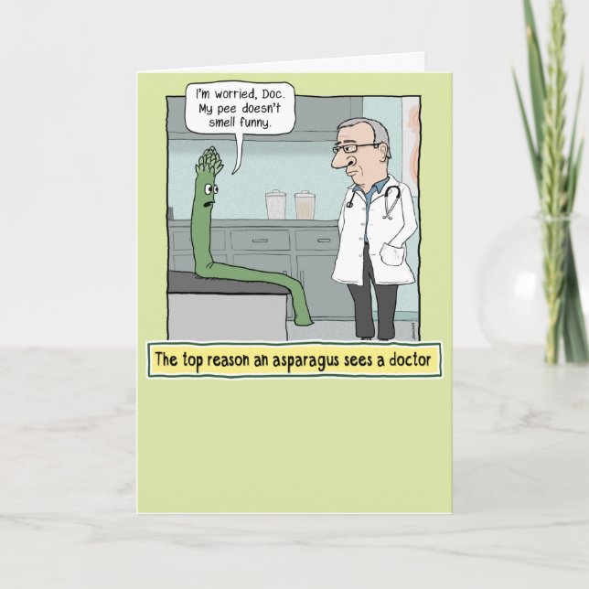 Funny Asparagus Pee Smell kommer snart Kort (Framsida)