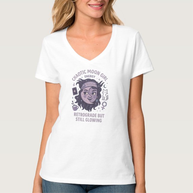 Funny Astrology Retrograde Tee for Women (Framsida)