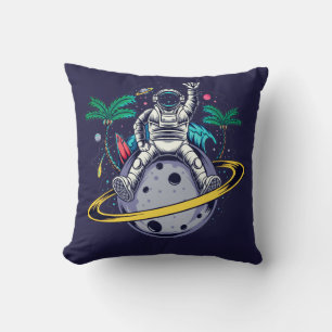 Funny Astronaut Sitta på lörn Kudde
