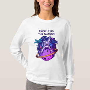 Funny Astronaut Sitta på lörn T Shirt