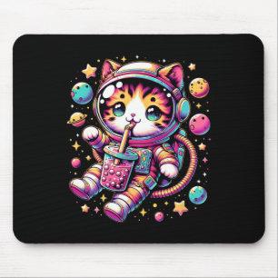 Funny Astronaut Space Kawaii Boba Tea Cat Musmatta