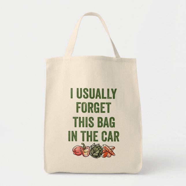 Funny återanvändbar Livsmedel Shopping bag Tygkasse (Framsidan)