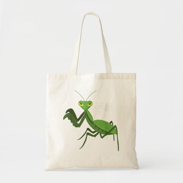 Funny Atheis Praying Mantis Kryp Religion s Tygkasse (Framsidan)