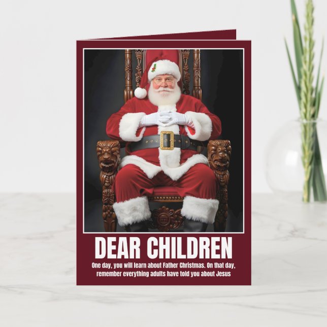 Funny atheist kort (Framsida)