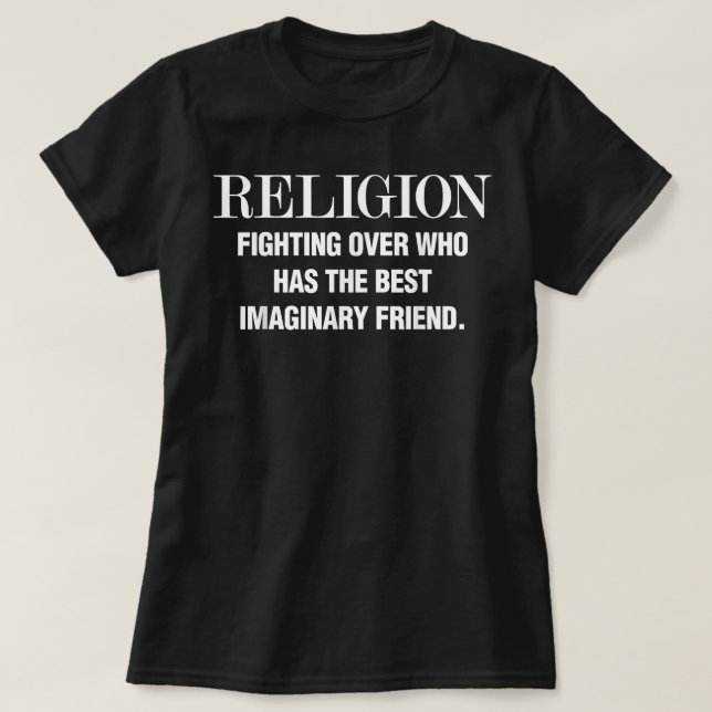 Funny Atheist Quote T Shirt (Design framsida)