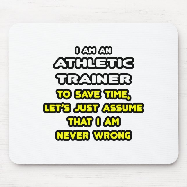 Funny Athletic Trainer T-Shirts Musmatta (Framsidan)