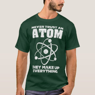 Funny Atom Art Manar Women Stem Molecule Chemistry T Shirt
