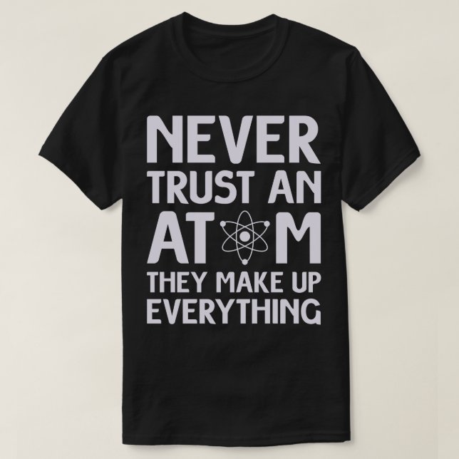 Funny Atom Science T-shirt (Design framsida)