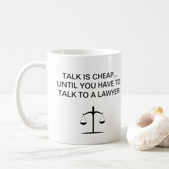 Funny Attorney Office Kaffe koppar for A Lawyer (Med munk)