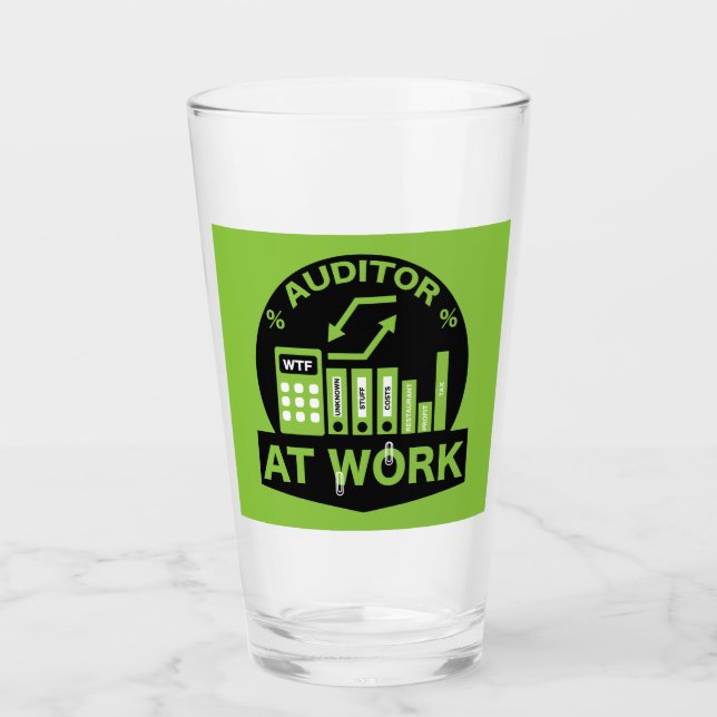 Funny Auktoriserad Auditor Gift Glaskopp (Framsida)