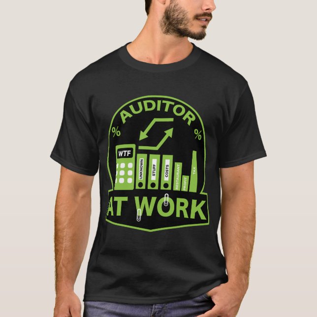 Funny Auktoriserad Auditor Gift T Shirt (Framsida)