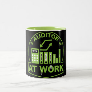 Funny Auktoriserad Auditor Gift Två-Tonad Mugg