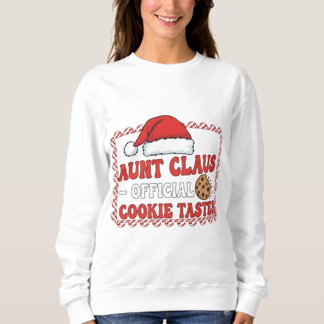 Funny Aunt Claus Christmas Shirt – Official Cookie T Shirt (Framsida)