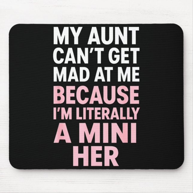 Funny Aunt Niece Mini Her Matching Family Quote  Musmatta (Framsidan)
