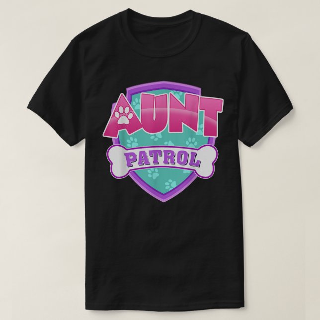 Funny Aunt Patrol - Dog Mom, Dad For Men Women   T Shirt (Design framsida)