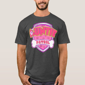 Funny Auntie Patrol Hund Mamma Pappa För manar kvi T Shirt
