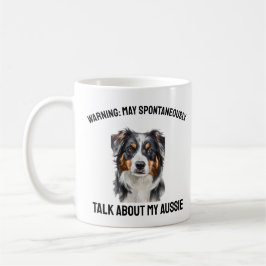 Funny Aussie Hund Talk roligt kaffe mugg Mugg