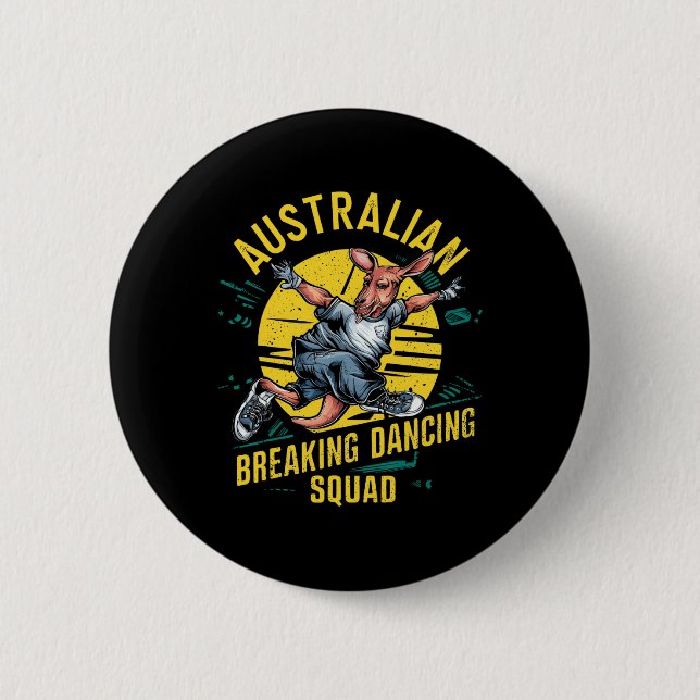 Funny Australian Break Dancing Squad Kangaroo Knapp (Framsida)