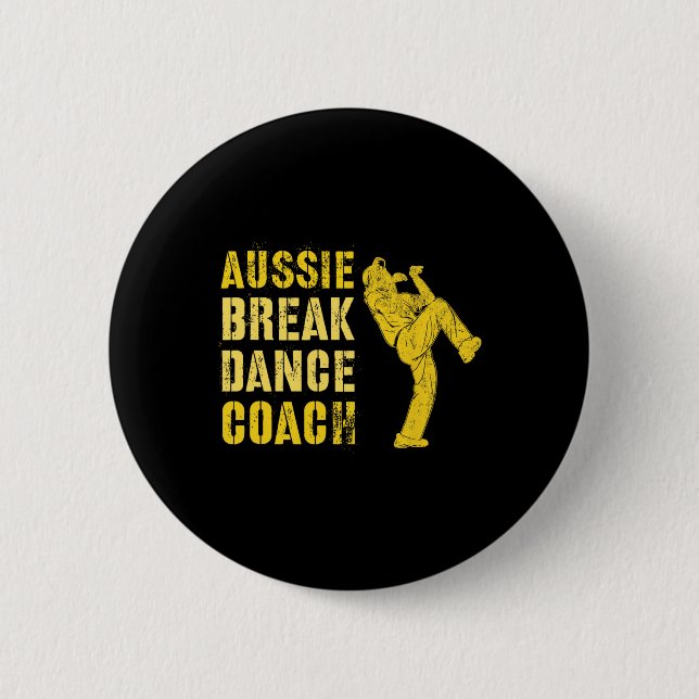 Funny Australian Breakdance Coach Breaking Dance C Knapp (Framsida)