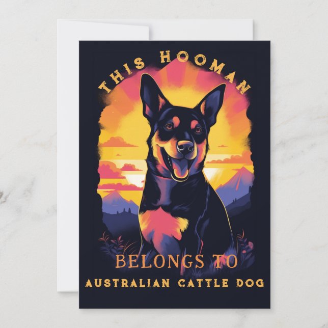 Funny Australian Cattle Hund Parent Personlig Meddelande (Framsida)