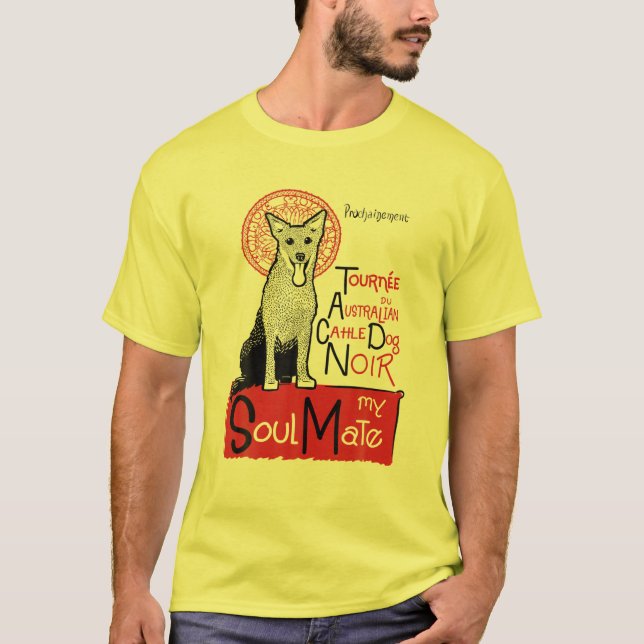 Funny Australian Cattle Hund T Shirt (Framsida)