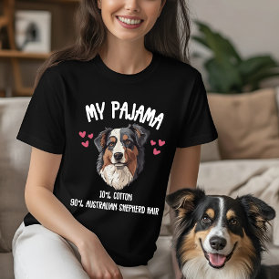 Funny Australian shepherd Hund Pajama-design T Shirt