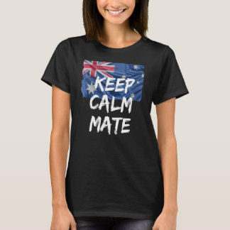 Funny Australian Slang Behålla Lugn Mate Aussie Fl T Shirt