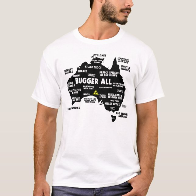 Funny Australian Tee Shirt (Framsida)