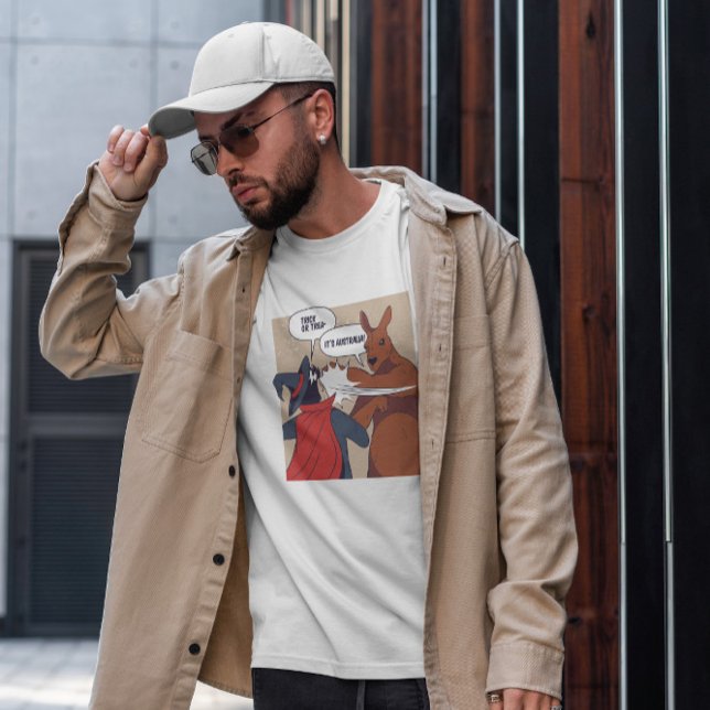 Funny Australien Halloween T Shirt (Skapare uppladdad)