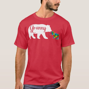Funny Autism Awarenes Granny Bear Family Autistic T Shirt