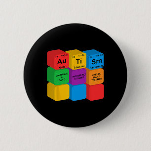 Funny Autism Awareness Inslag Periodic Bord Che Knapp