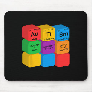Funny Autism Awareness Inslag Periodic Bord Che Musmatta