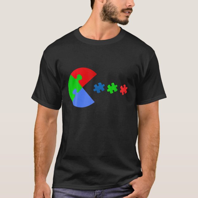 Funny Autism Awareness Video Gamer Humor Joke Boys T Shirt (Framsida)