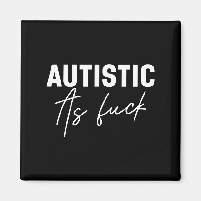Funny Autism Jokes Magnet (Framsidan)