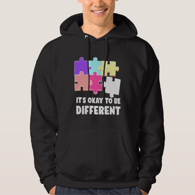 Funny Autism Teacher Hoodie (Framsida)