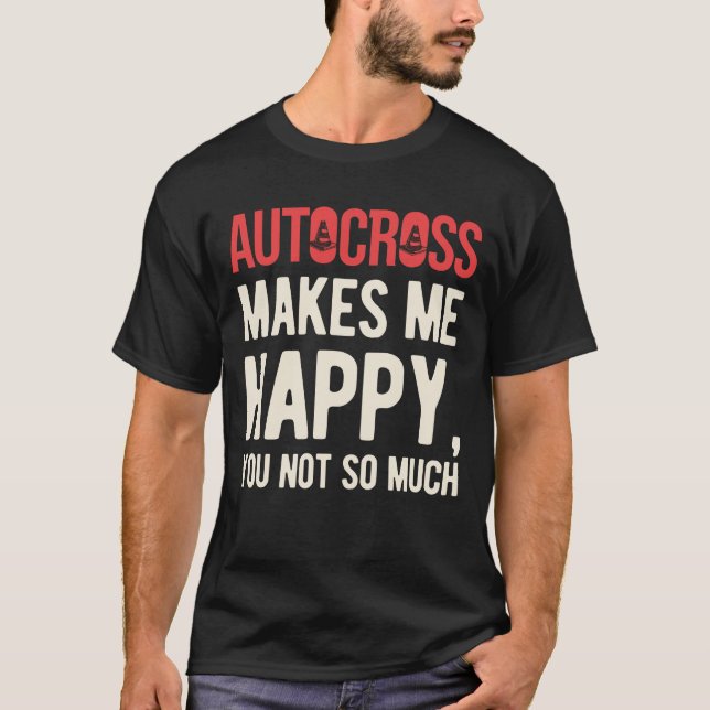 Funny Autocross T Shirt (Framsida)