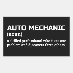 Funny automatisk mekanisk definition rektangulärt klistermärke