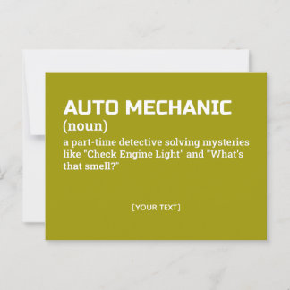 Funny automatisk mekanisk definitionsgåva vykort